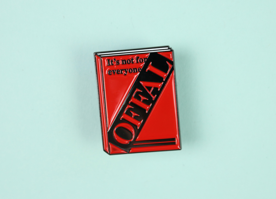 Offal magazine pin badge