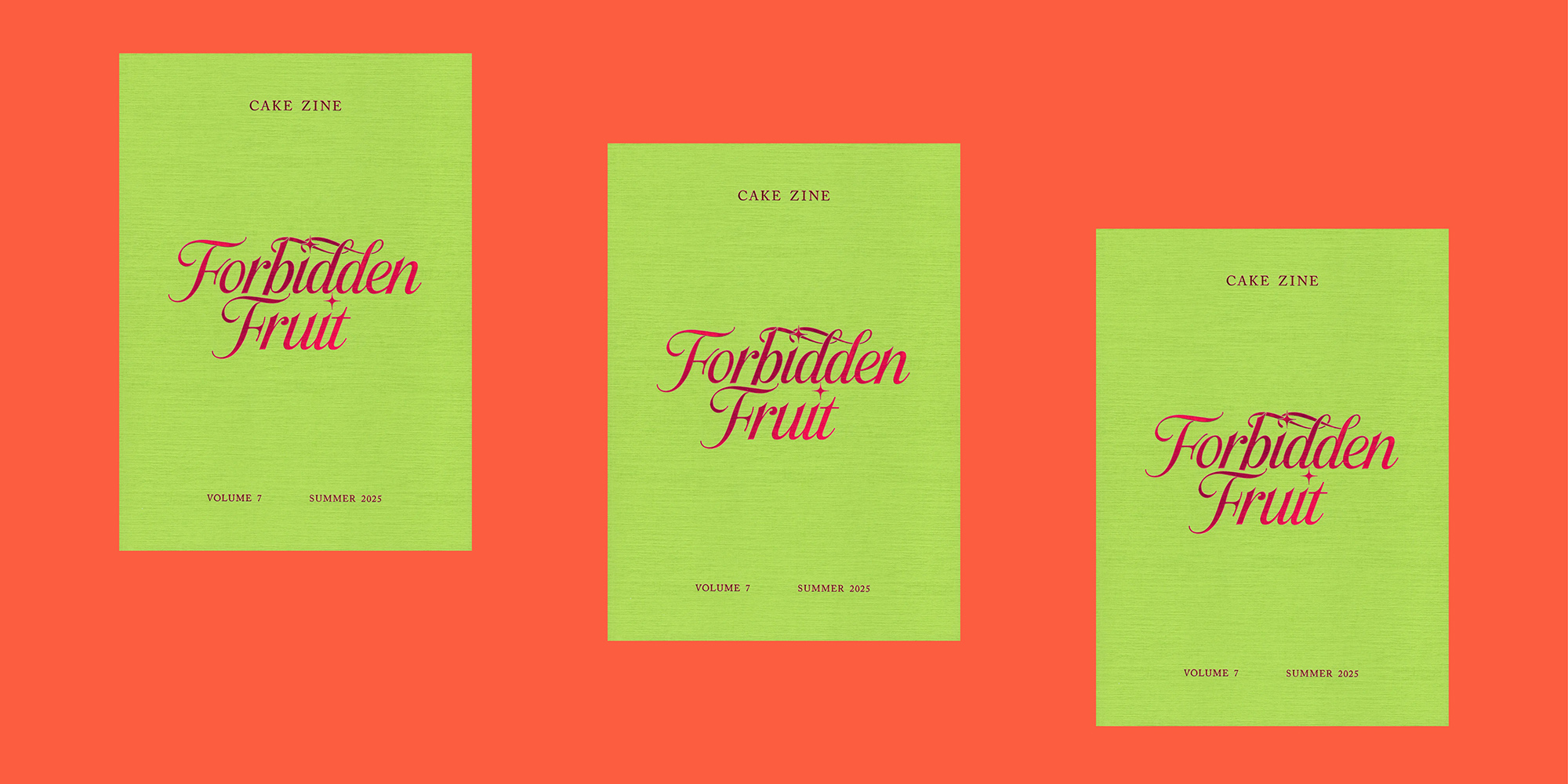 Cake Zine – Forbidden Fruit issue